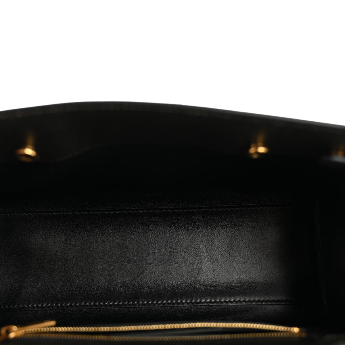 Calfskin Small Money Top Handle Handbag Brown