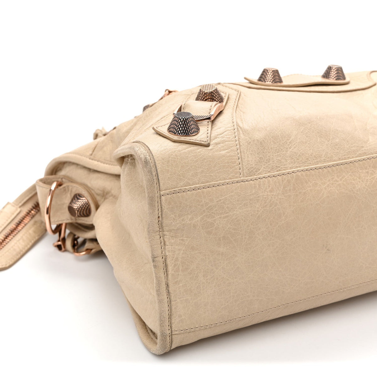 Agneau Giant 21 Rose Gold Hardware City Praline