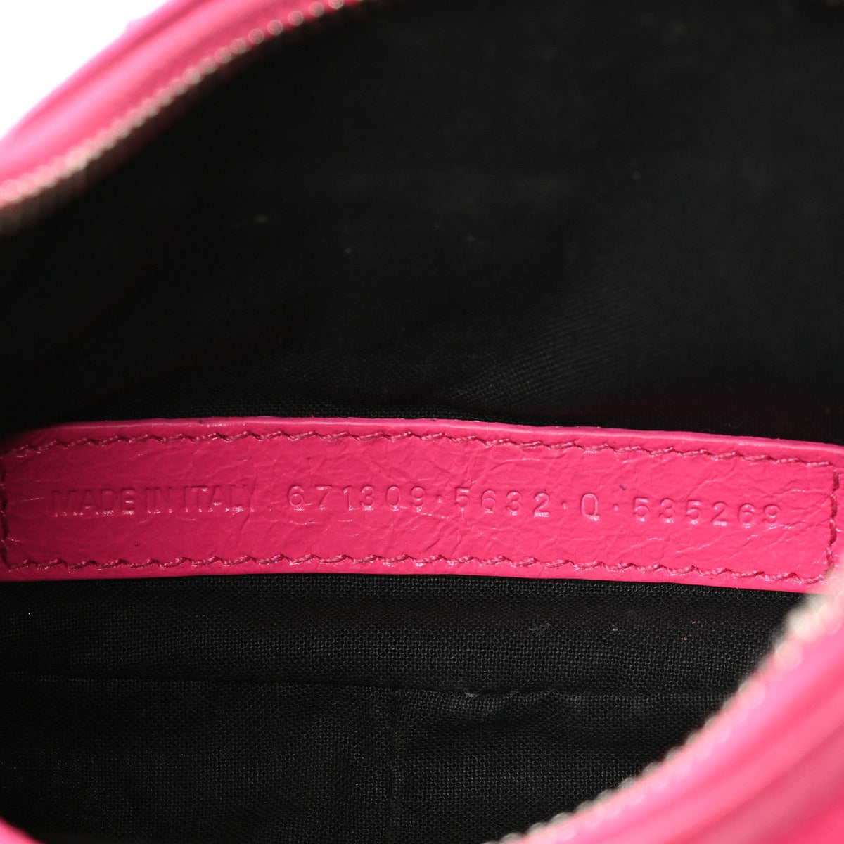 Agneau Arena Le Cagole Shoulder Bag XS Hot Pink