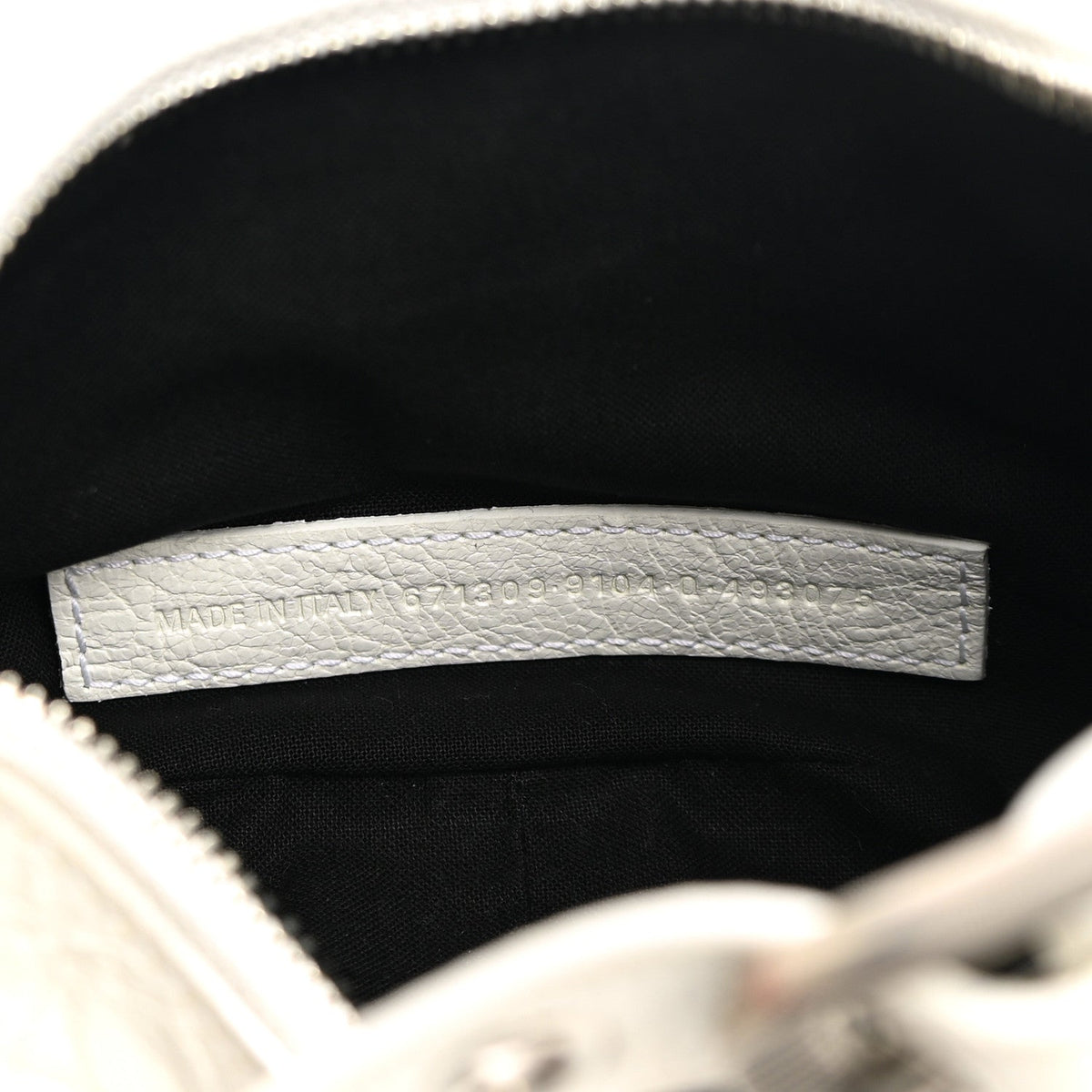Agneau Arena Le Cagole Shoulder Bag XS Optic White