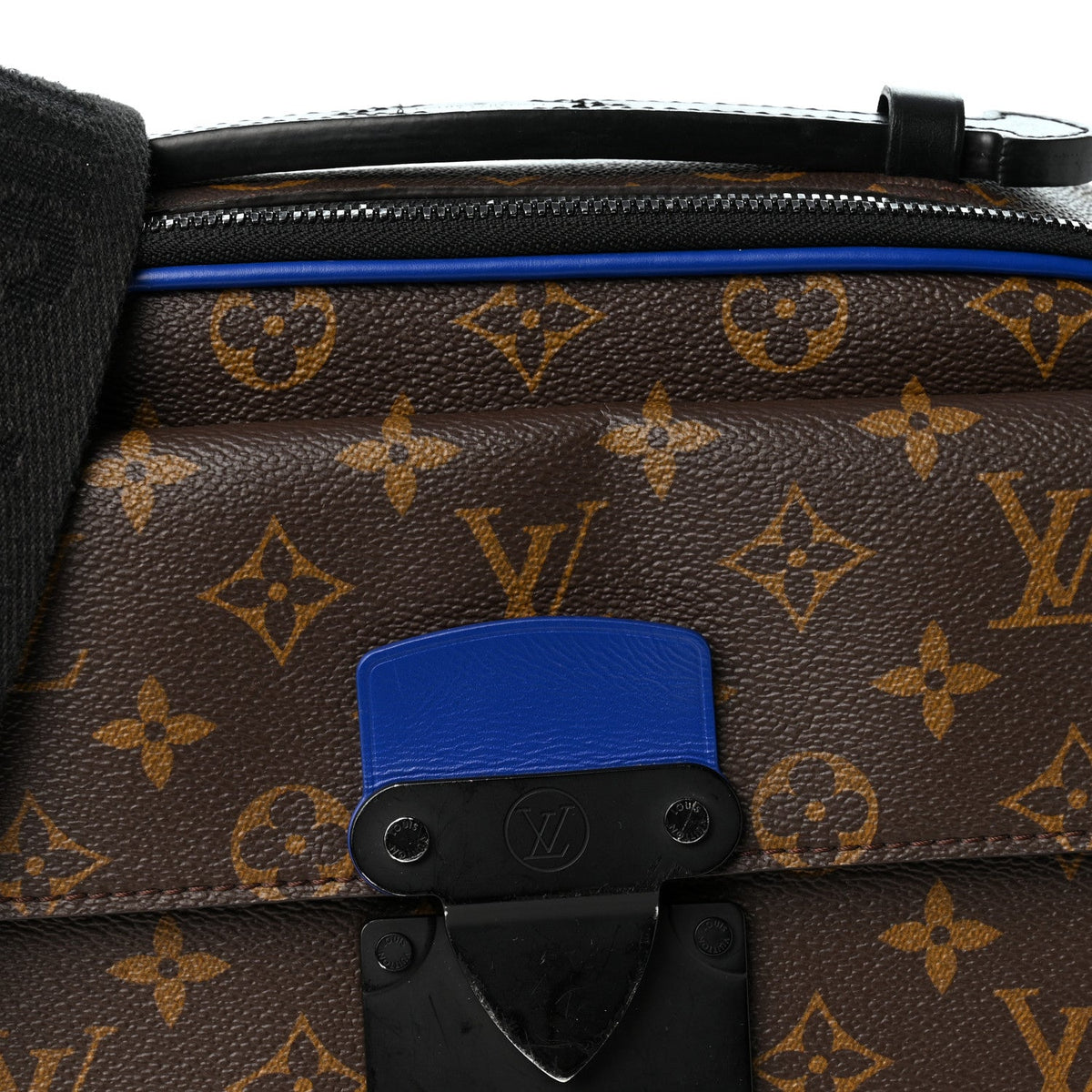 Monogram Macassar S Lock Messenger Blue