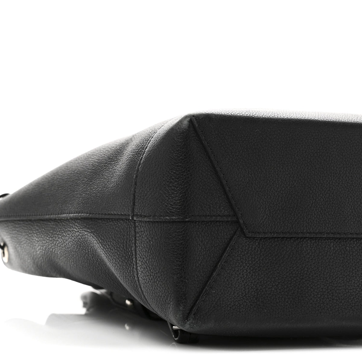 Calfskin Lockme Backpack Black