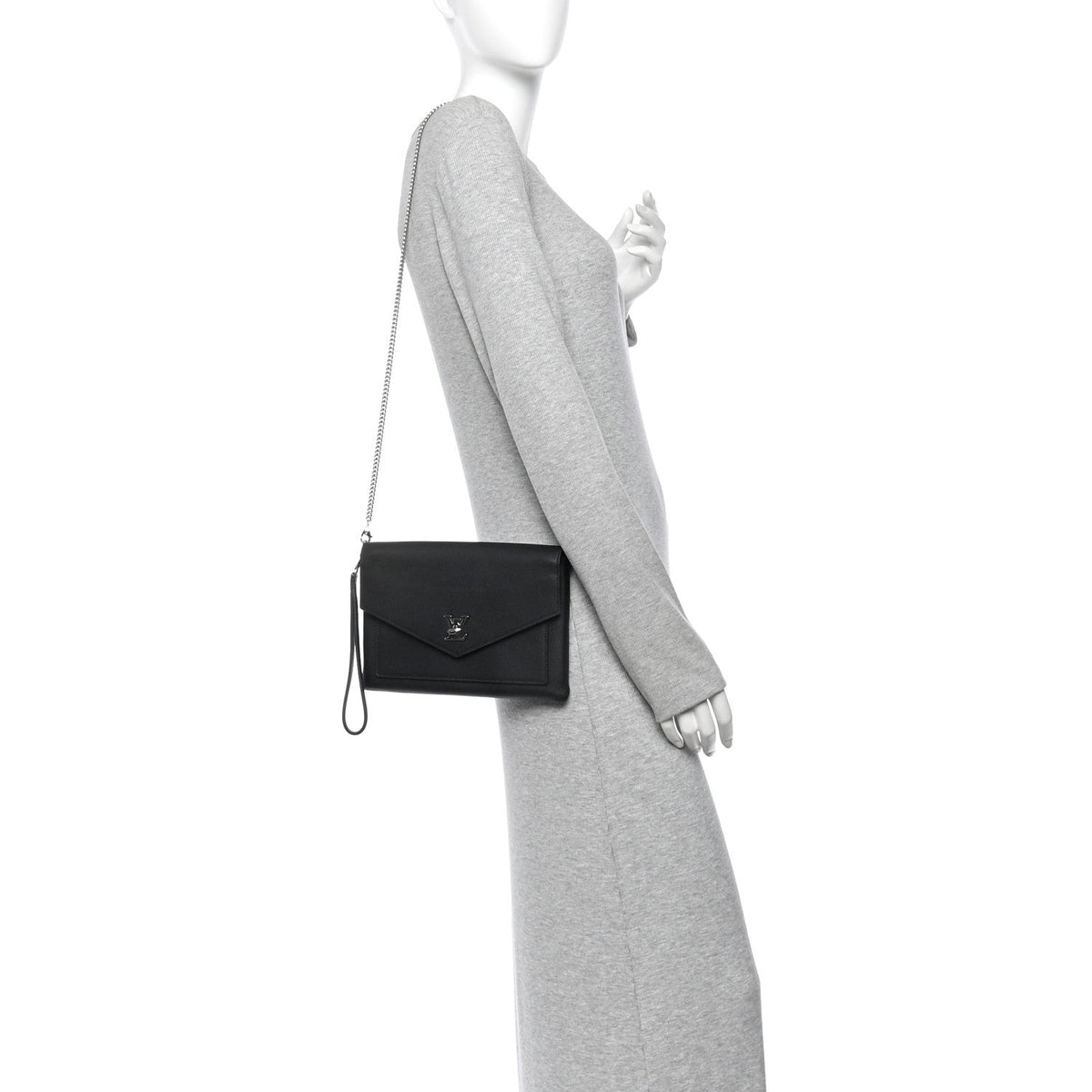 Soft Calfskin My Lockme Pochette Black