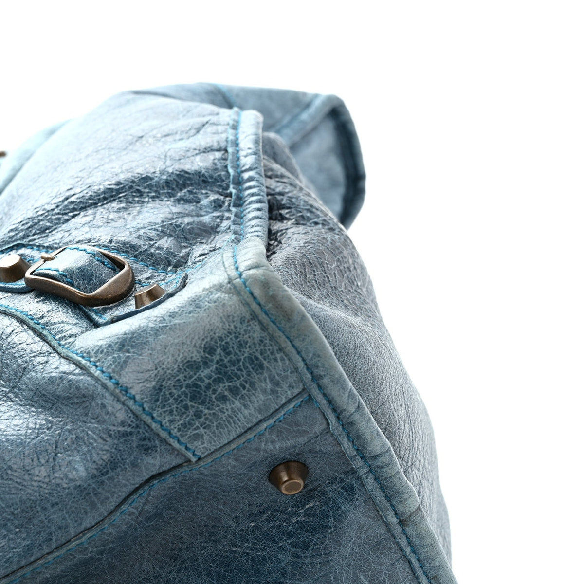 Agneau Classic Hardware Weekender Turquoise