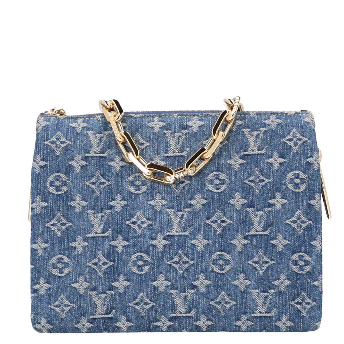 Monogram Denim Coussin PM Blue