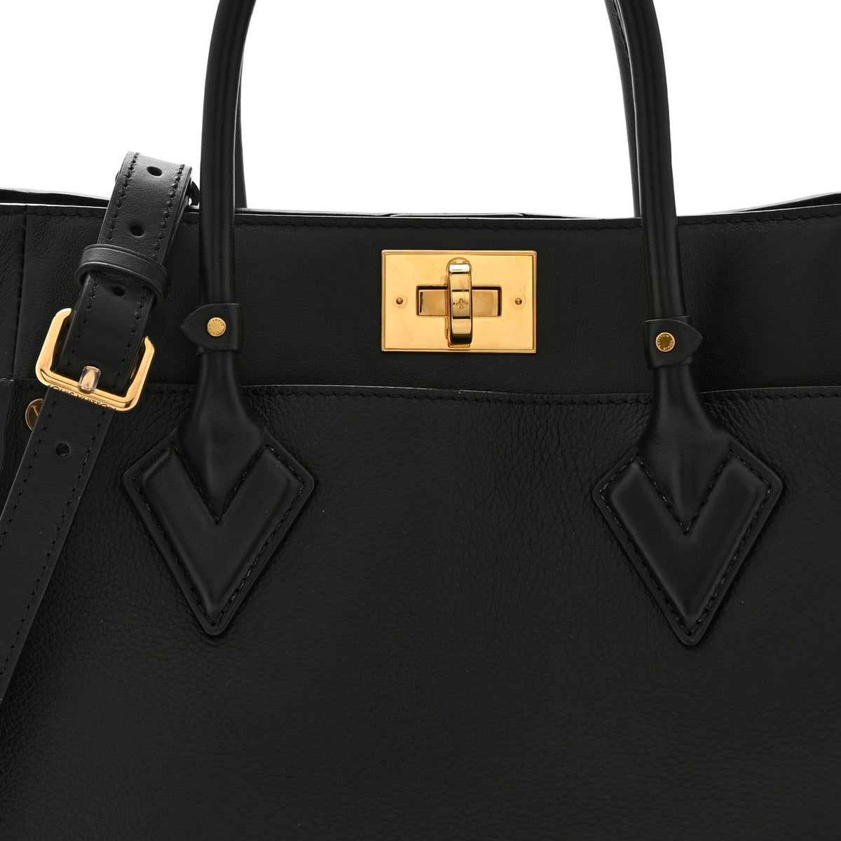 Calfskin Monogram Tufting On My Side Black