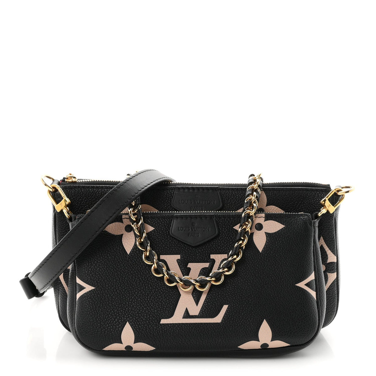 Empreinte Monogram Giant Multi Pochette Accessories Black Beige