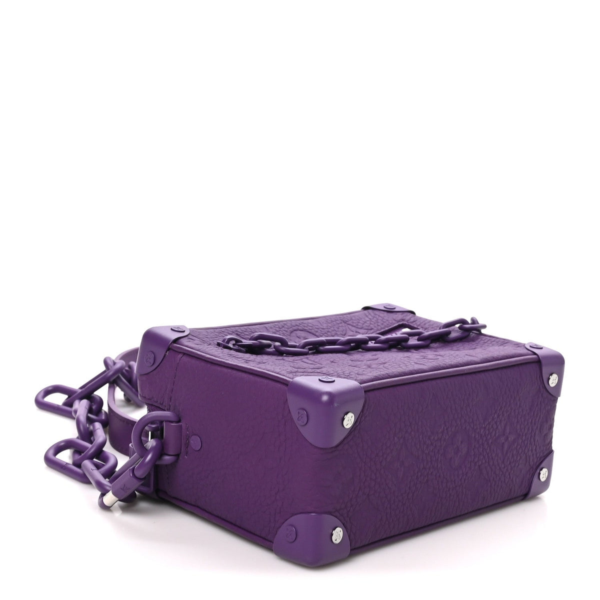 Taurillon Monogram Mini Soft Trunk Black Purple Night