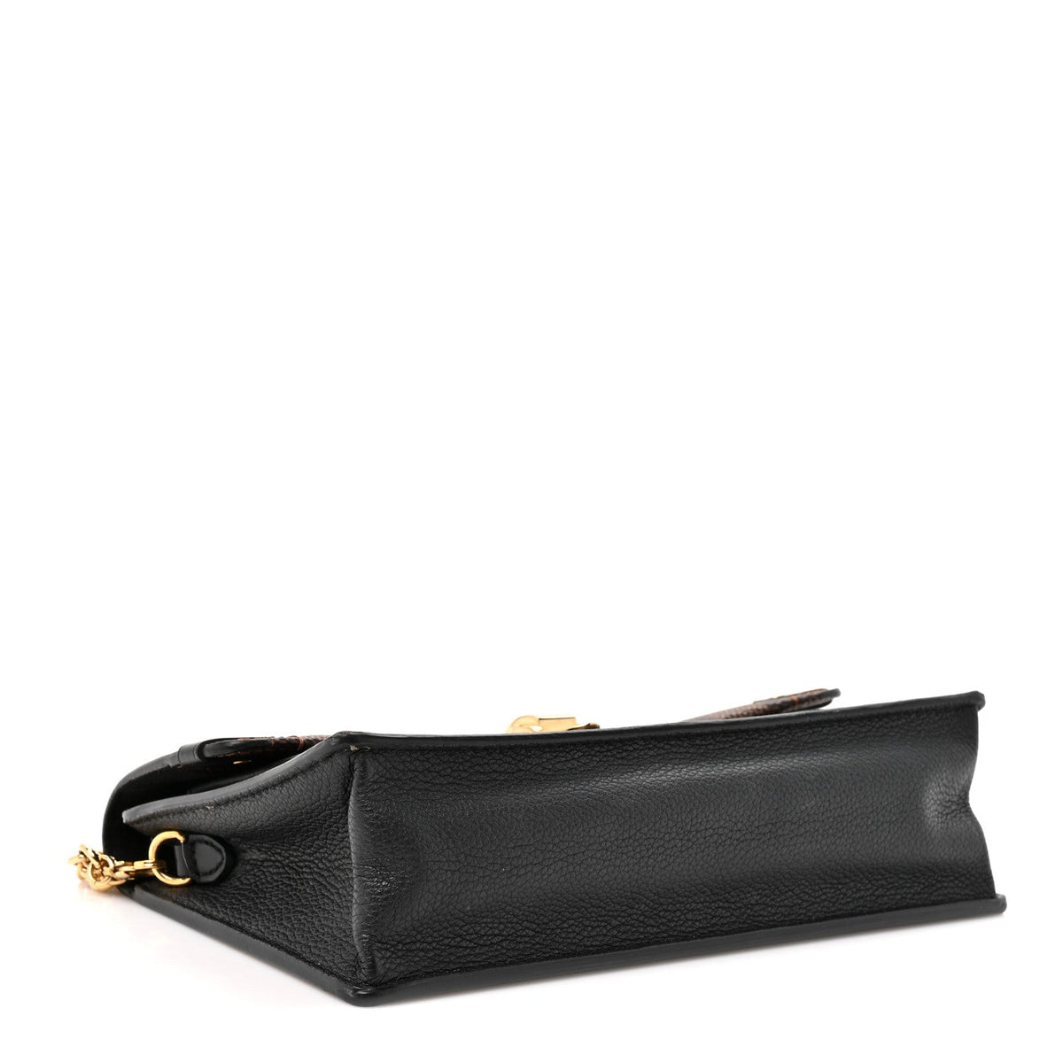 Damier Ebene Vavin Chain Wallet Black