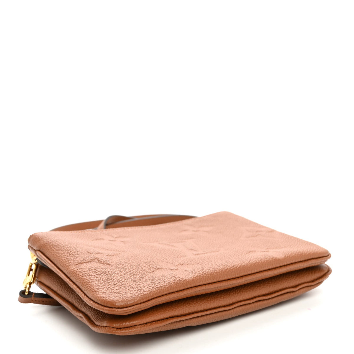 Empreinte Monogram Giant Double Zip Pochette Caramel