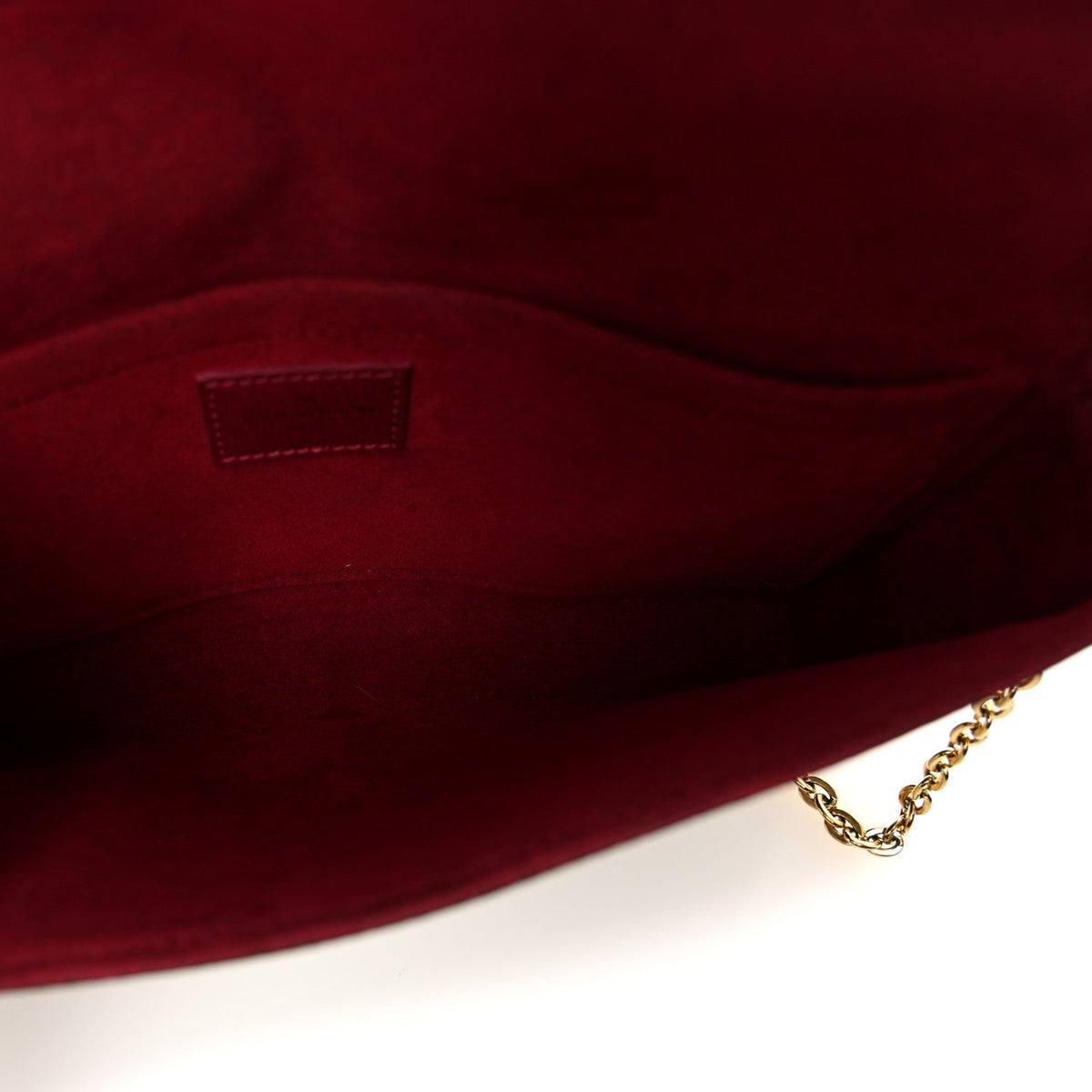 Monogram Pochette Felicie Chain Wallet Fuchsia