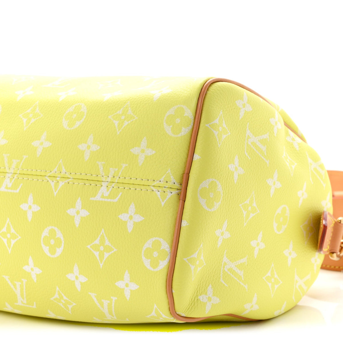 Calfskin Monogram Speedy P9 Bandouliere 25 Lemonade Yellow