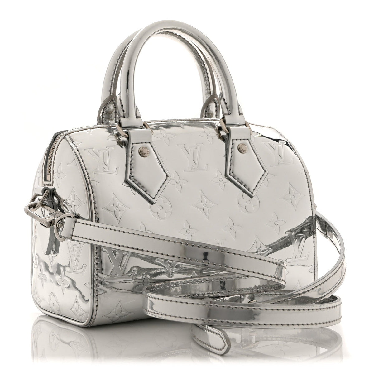 Monogram Miroir Speedy Bandouliere 20 Silver