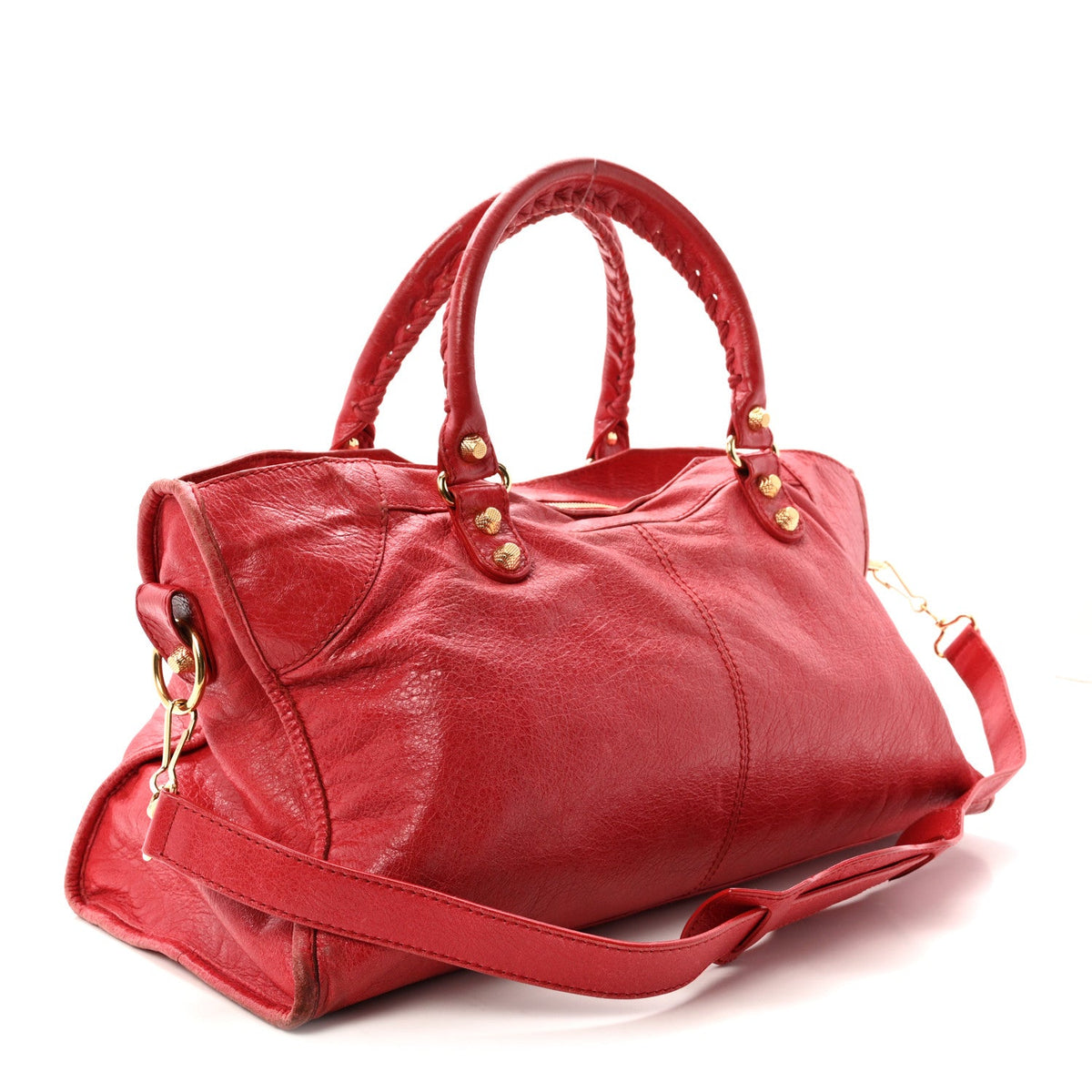 Agneau Giant 12 Gold Hardware Part Time Rouge Cardinal