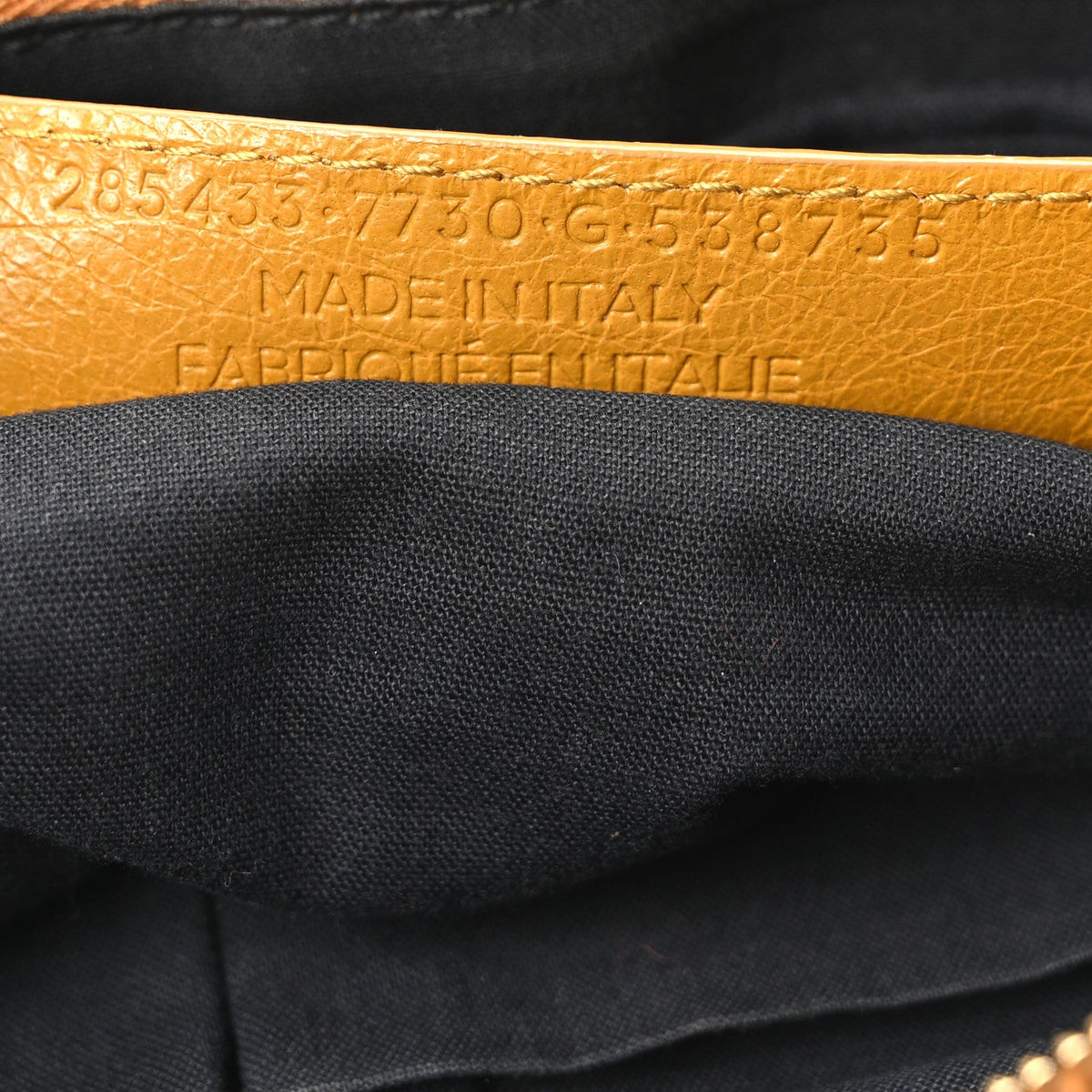 Agneau Giant 12 Gold Hardware First Jaune Moutarde