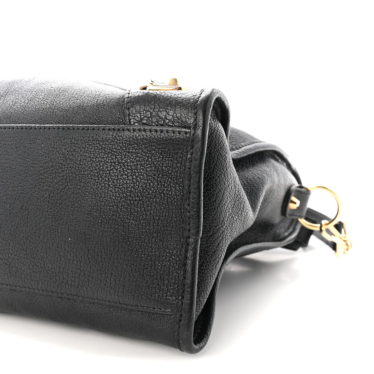 Chevre Gold Metallic Edge Hardware City Black