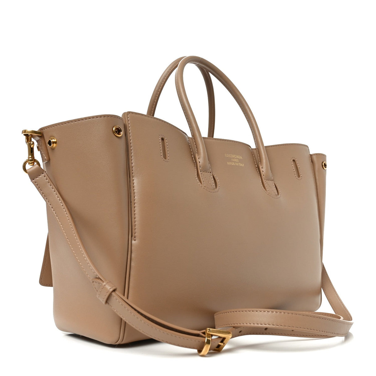 Smooth Calfskin Small Bel Air Carry All Bag Latte