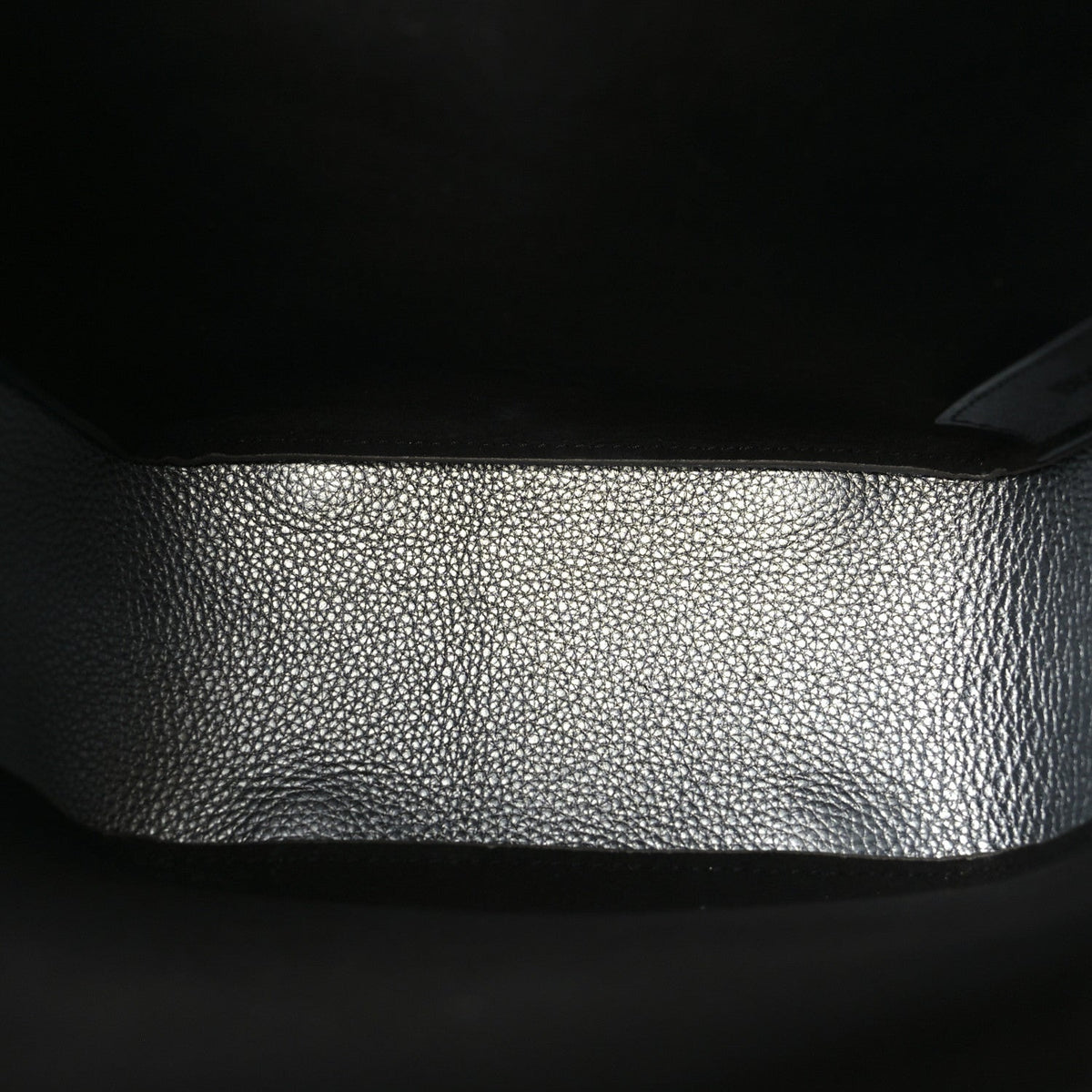 Metallic Calfskin XS Tool 2.0 North-South Tote Silver