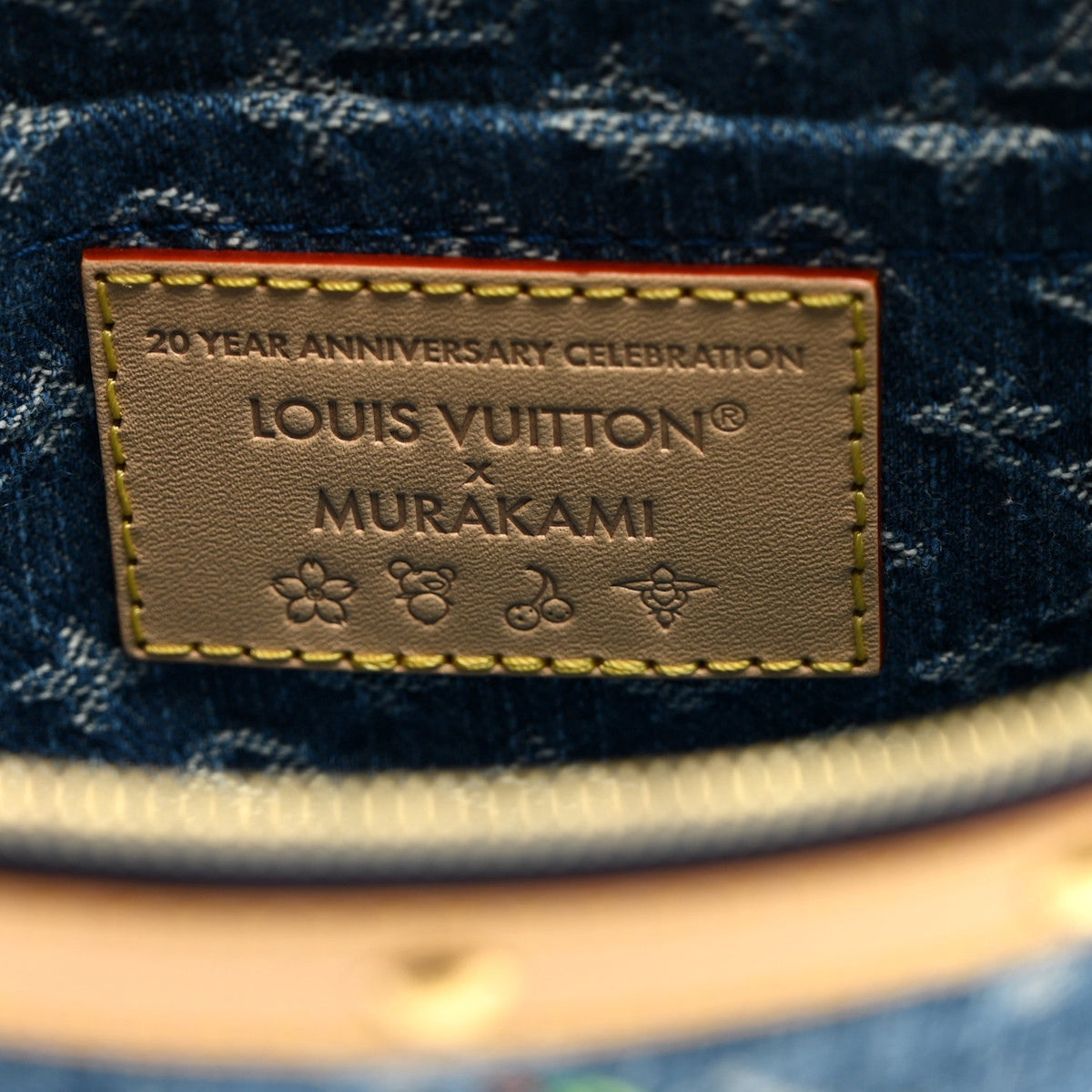 LV X TM Monogram Denim Cerises Pochette Accessories Blue