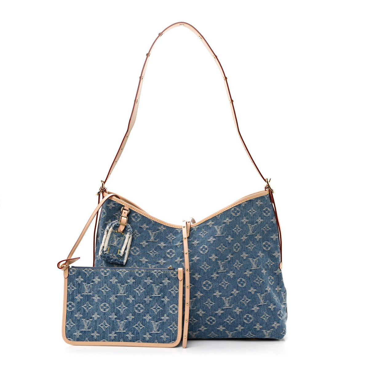 Monogram Denim CarryAll MM Blue