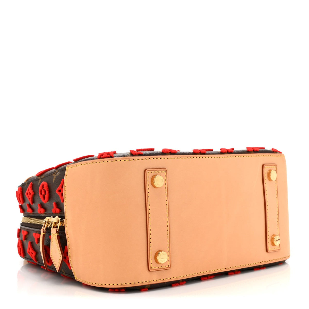 Monogram Tuffetage Deauville Cube Red