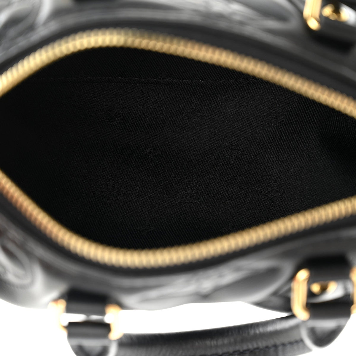 Calfskin Bubblegram Papillon BB Black