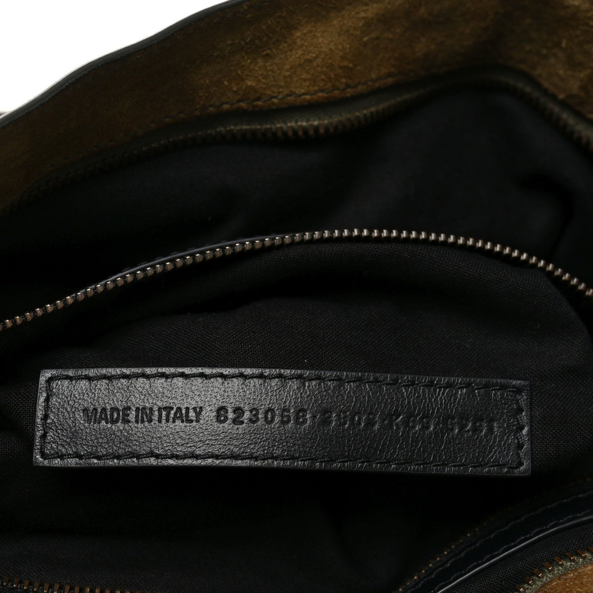 Waxed Suede Calfskin Classic Hardware Medium Le City Khaki