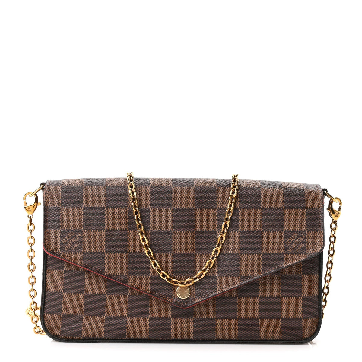 Damier Ebene Pochette Felicie Chain Wallet