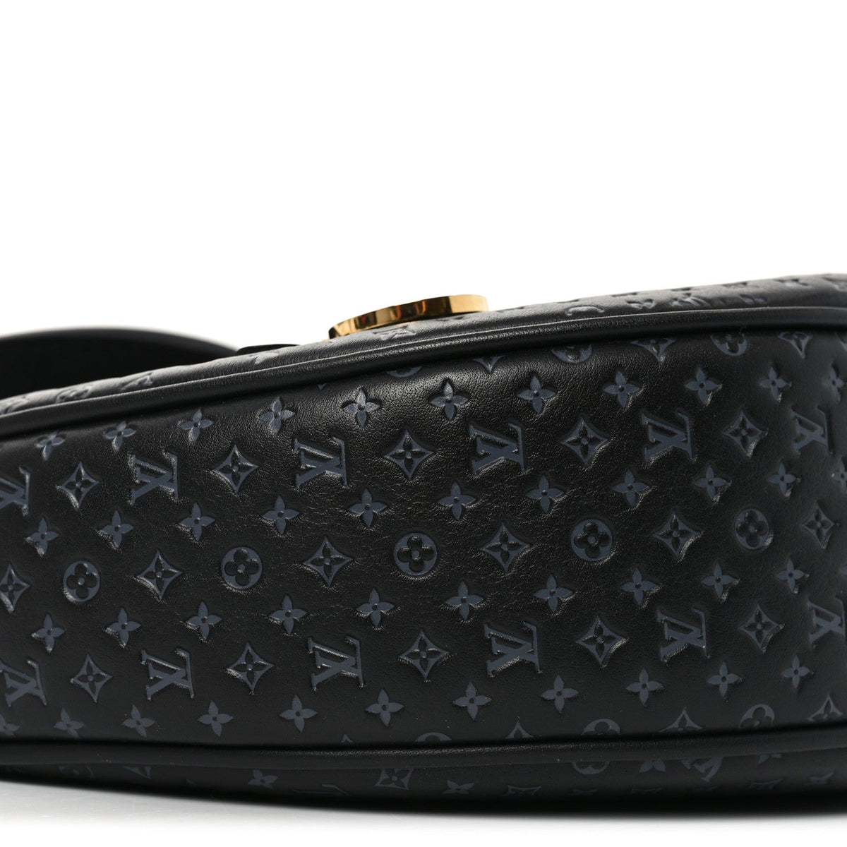 Calfskin Embossed Monogram Loop Black