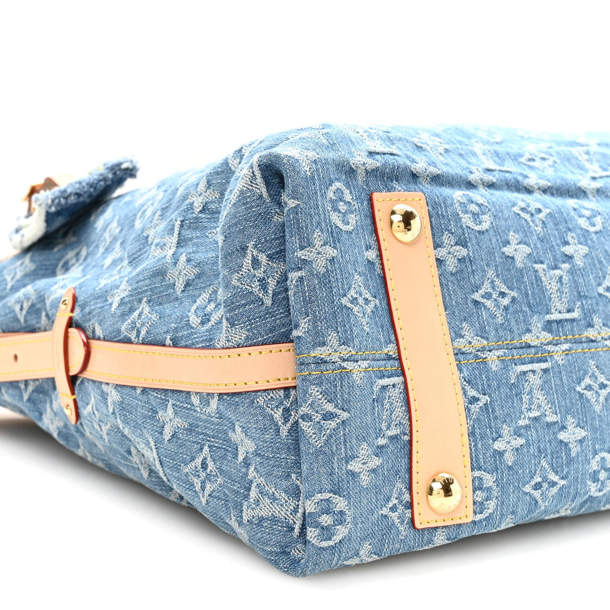 Monogram Denim CarryAll MM Blue