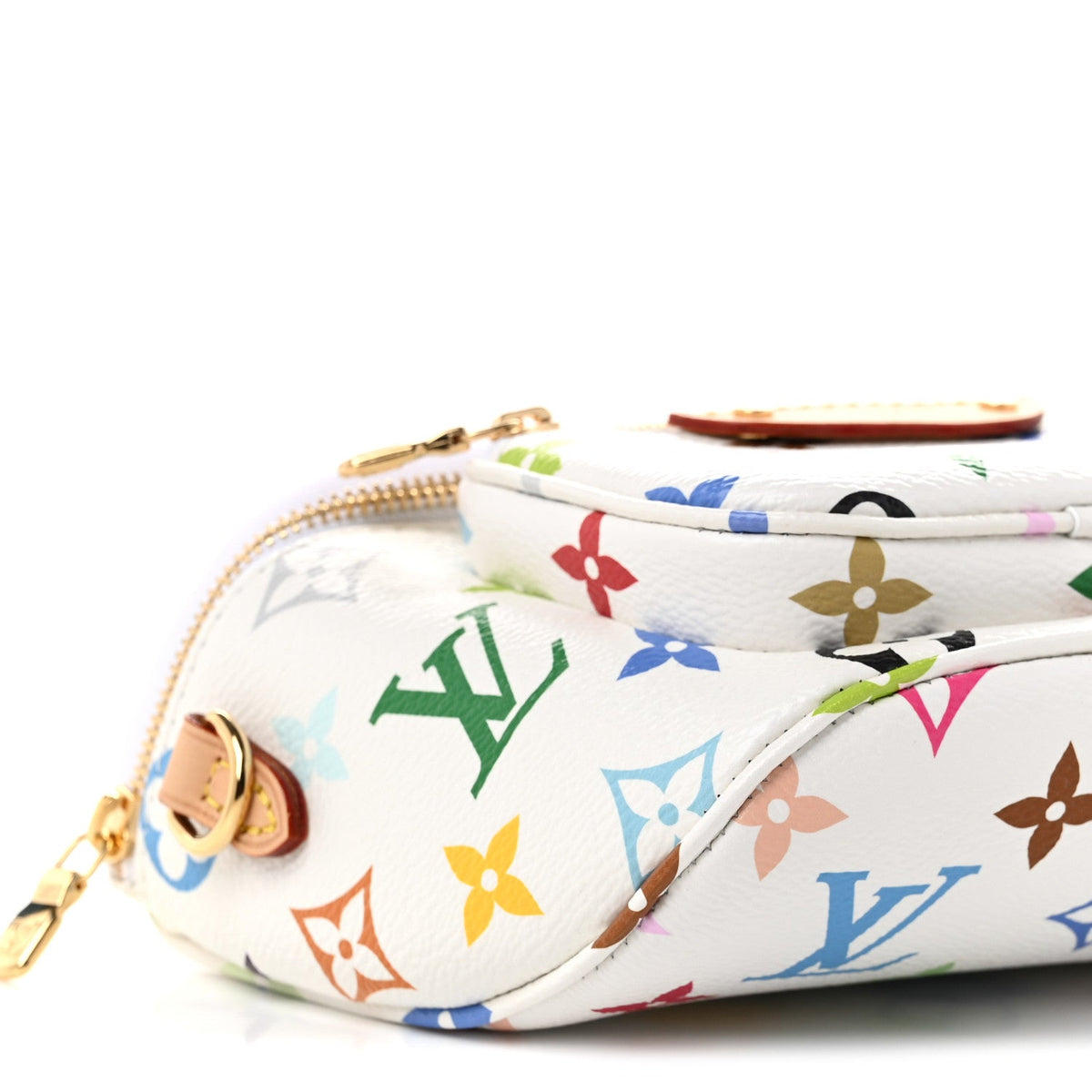 LV X TM Monogram Multicolor Mini Bumbag White