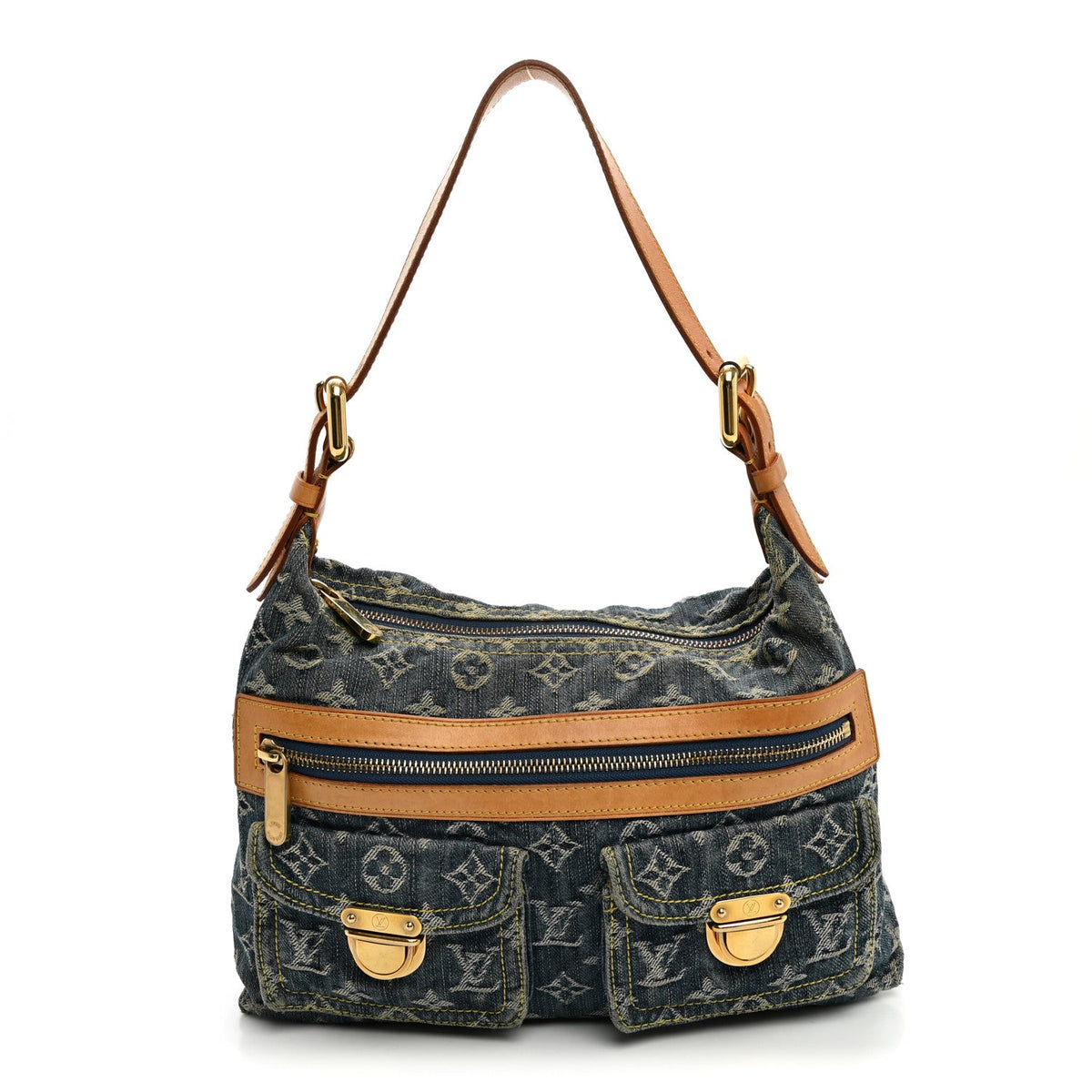 Monogram Denim Baggy PM Blue