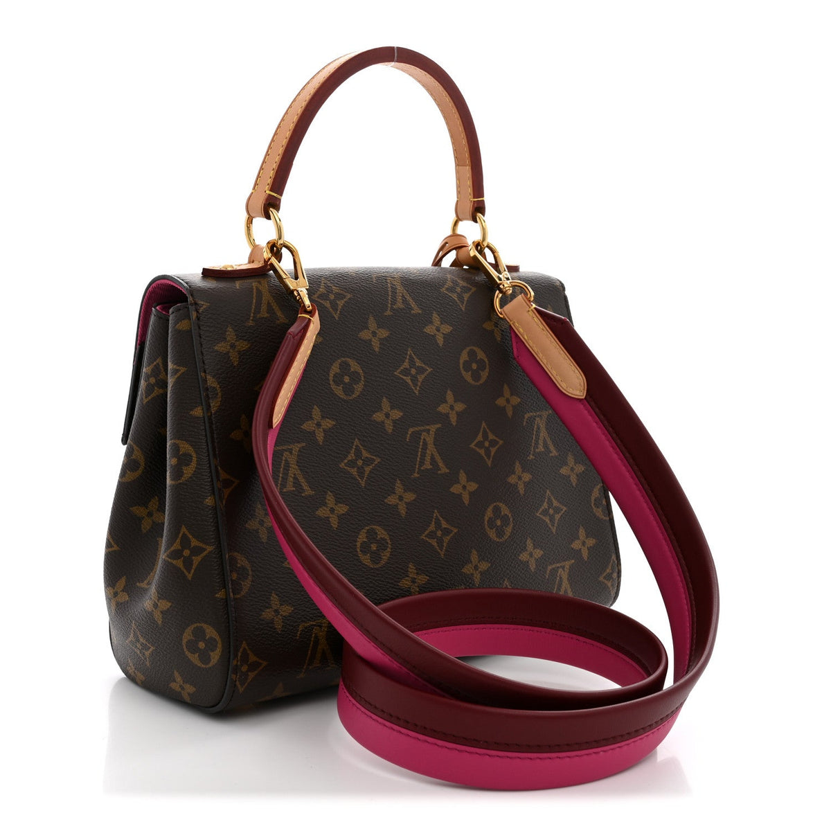 Monogram Cluny BB Bordeaux Fuchsia