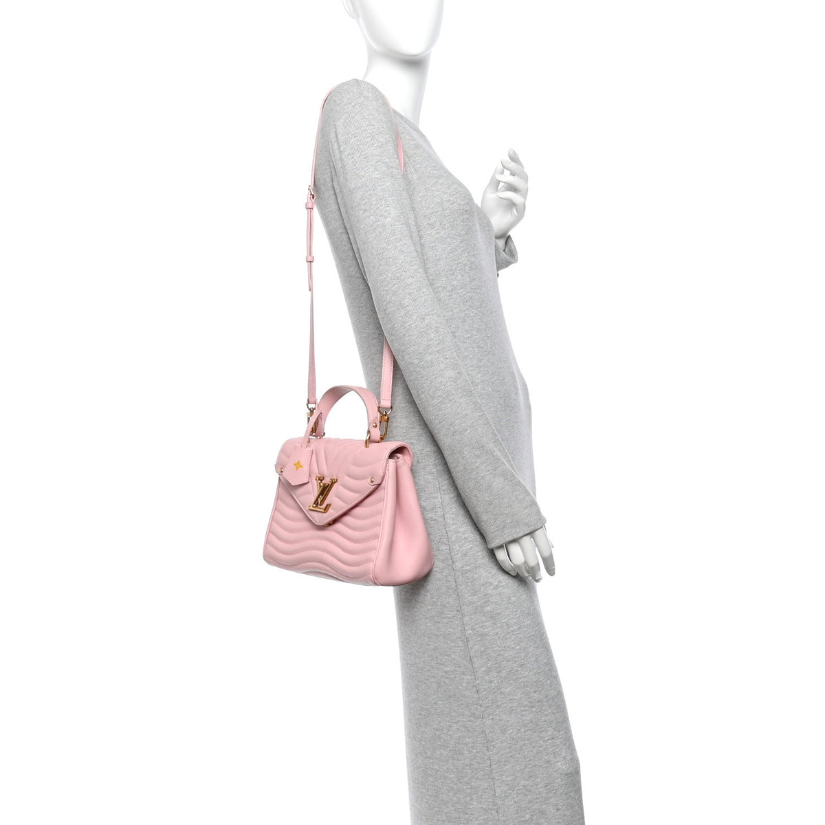 Calfskin Hold Me New Wave MM Rose Ballerine