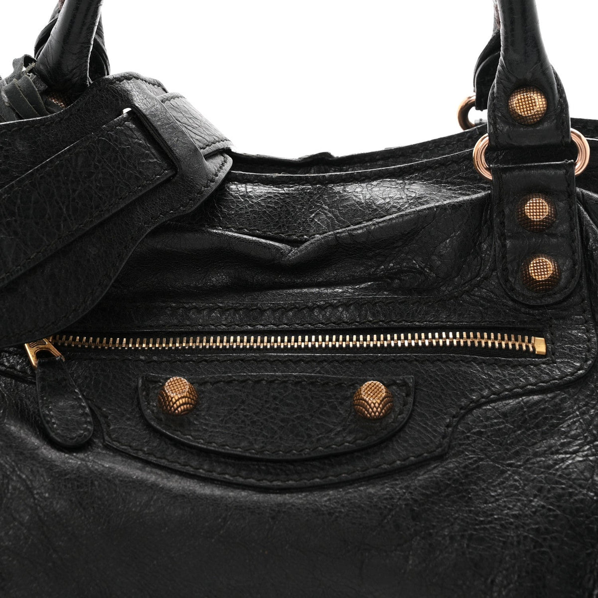 Agneau Giant 12 Rose Gold Hardware City Black