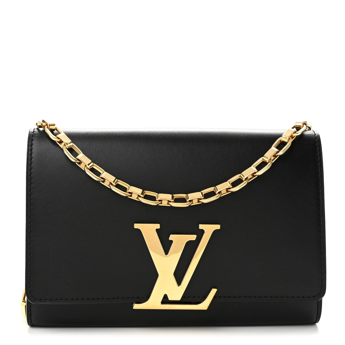 Calfskin Chain Louise MM Black