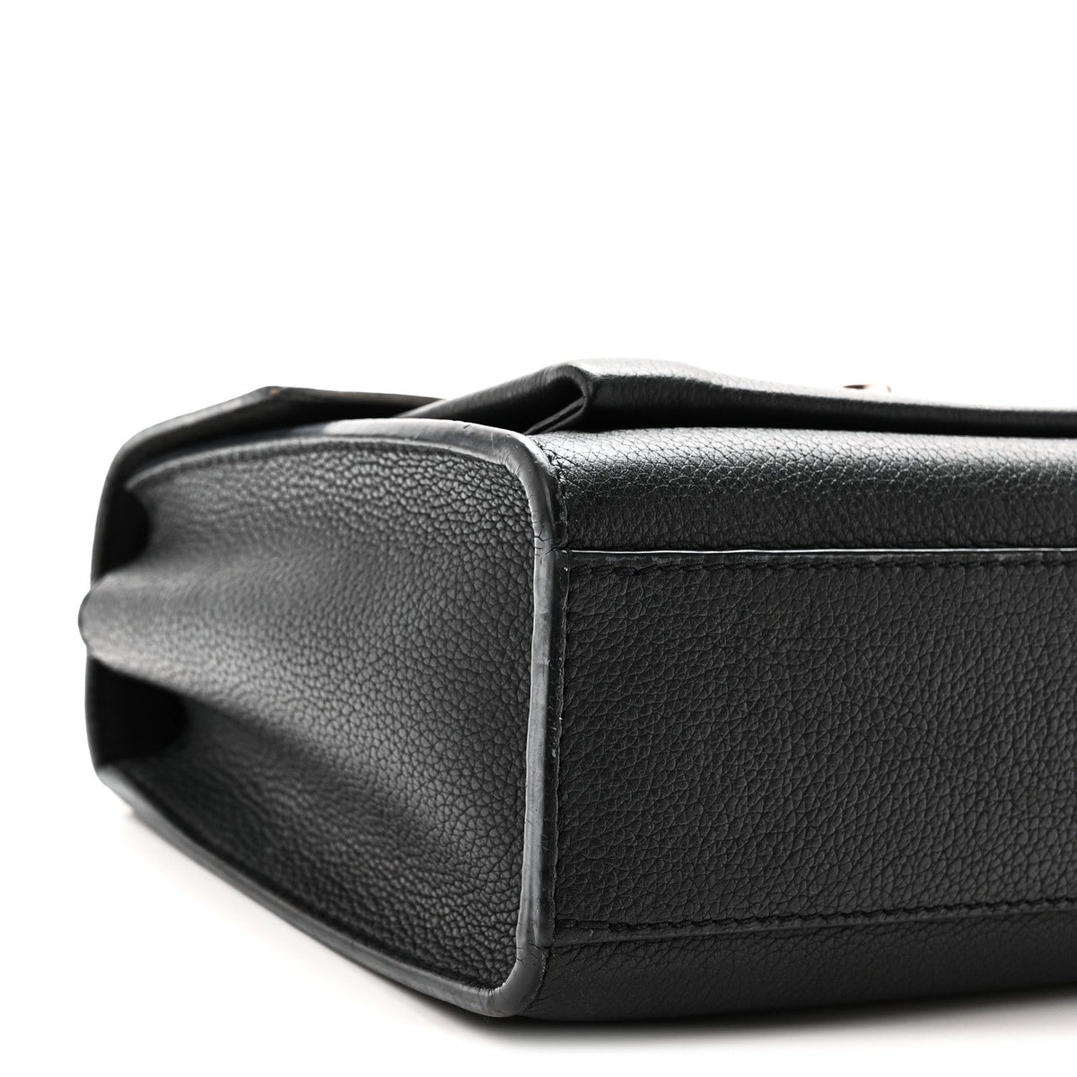 Soft Calfskin Mylockme Chain Bag BB  Black