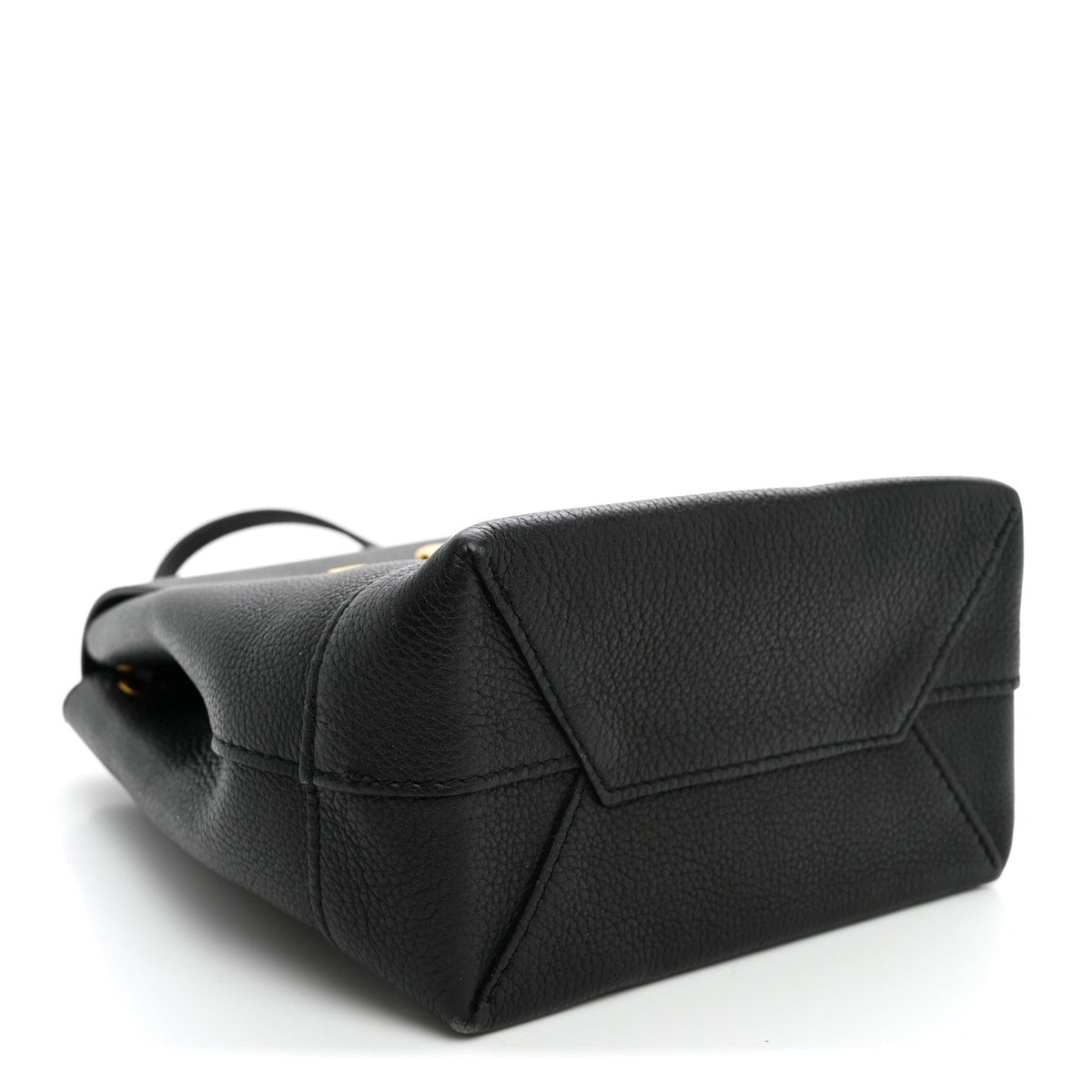 Calfskin Lockme Mini Backpack Black