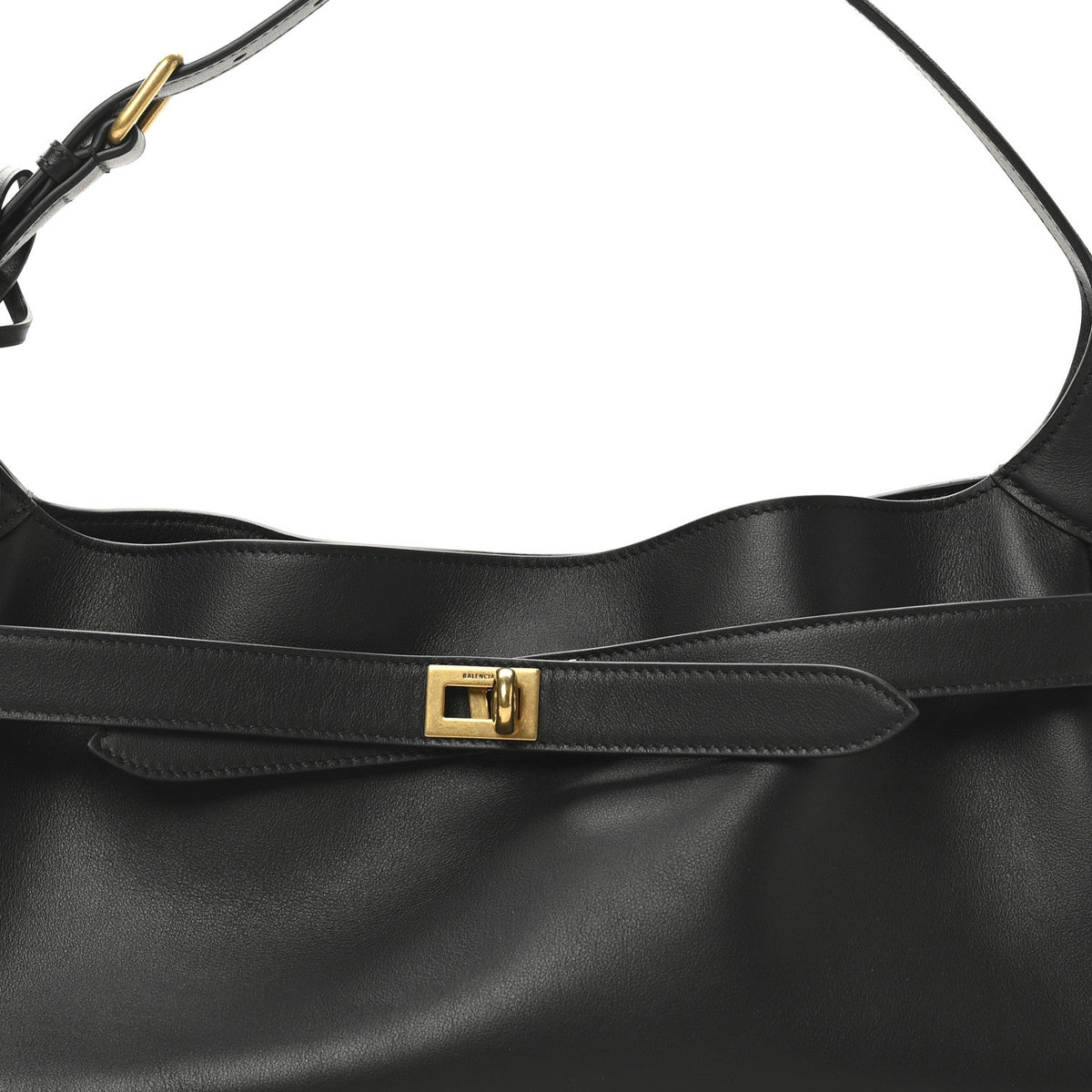 Smooth Calfskin Small Bel Air Shoulder Bag Black