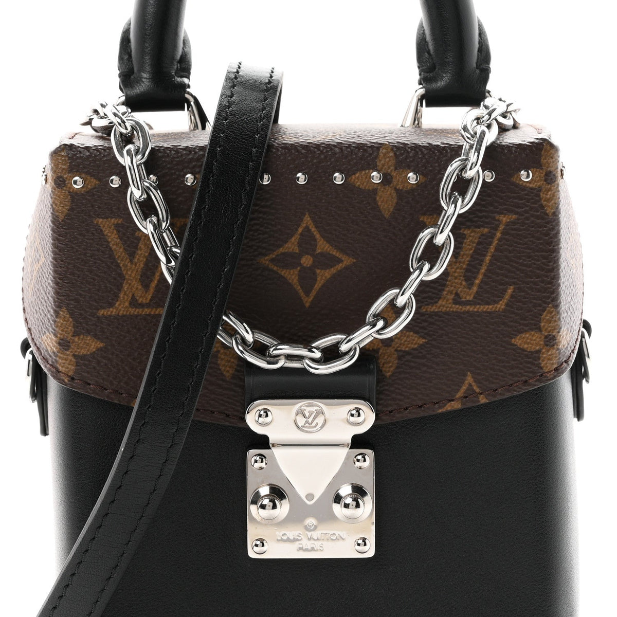 Calfskin Monogram Camera Box Vibe Black