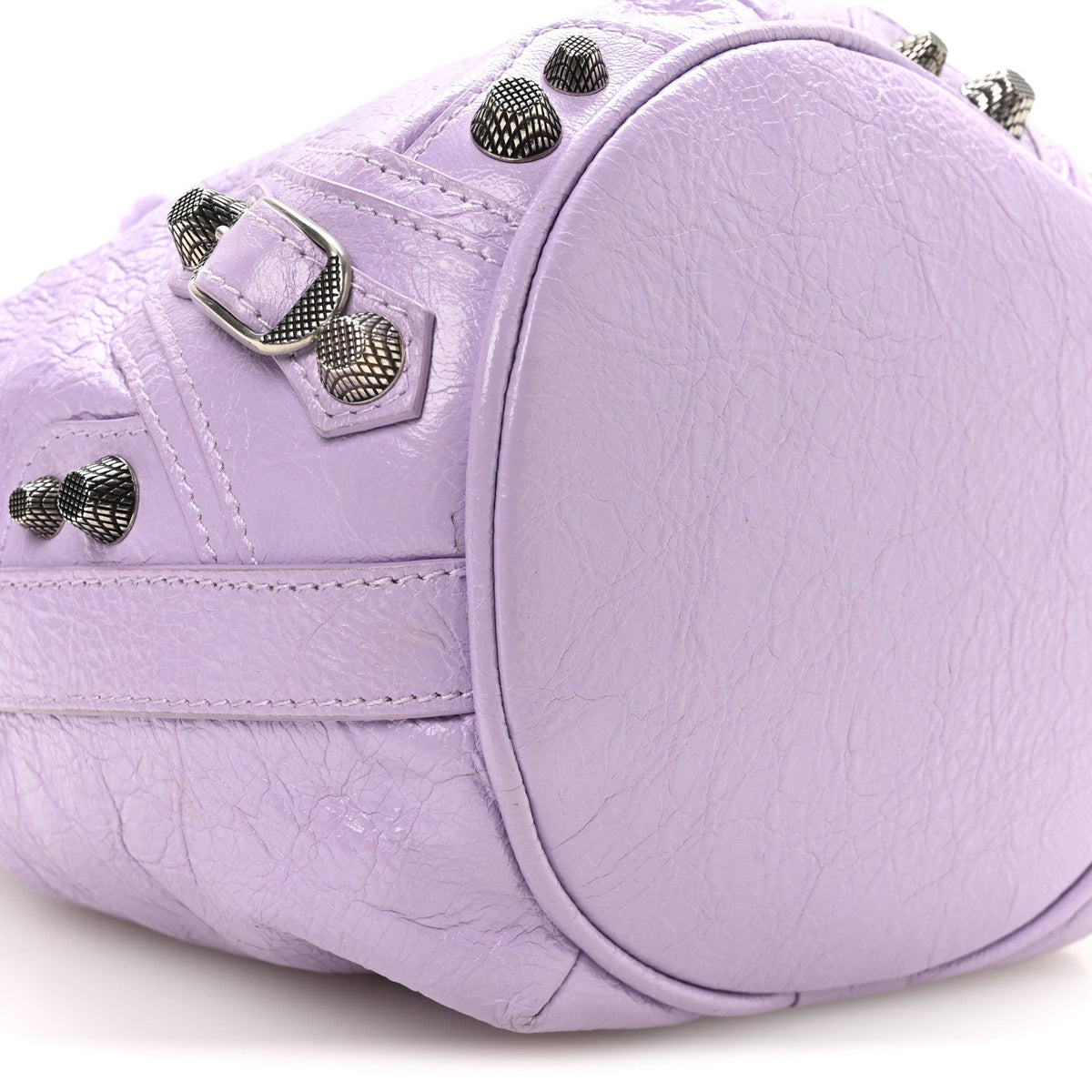 Agneau Arena Le Cagole Bucket Bag XS Lilac