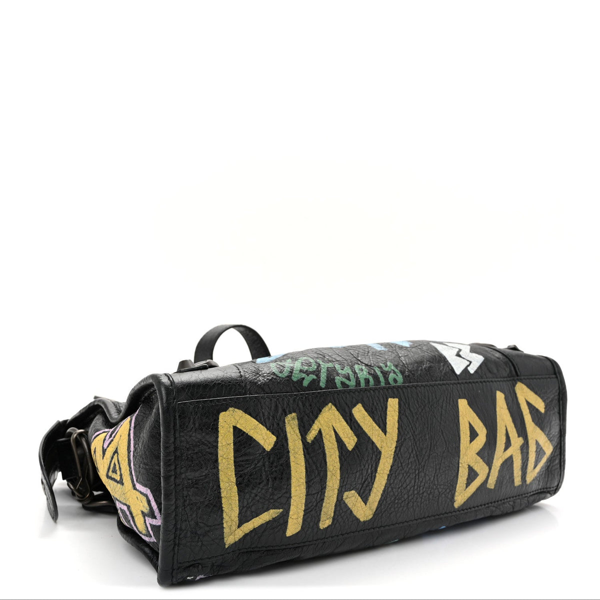 Agneau Graffiti All Over Classic Hardware S City Black Multicolor