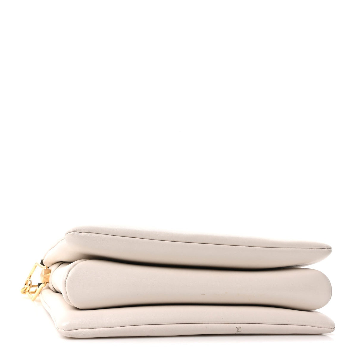 Lambskin Embossed Monogram Coussin PM Beige Cream