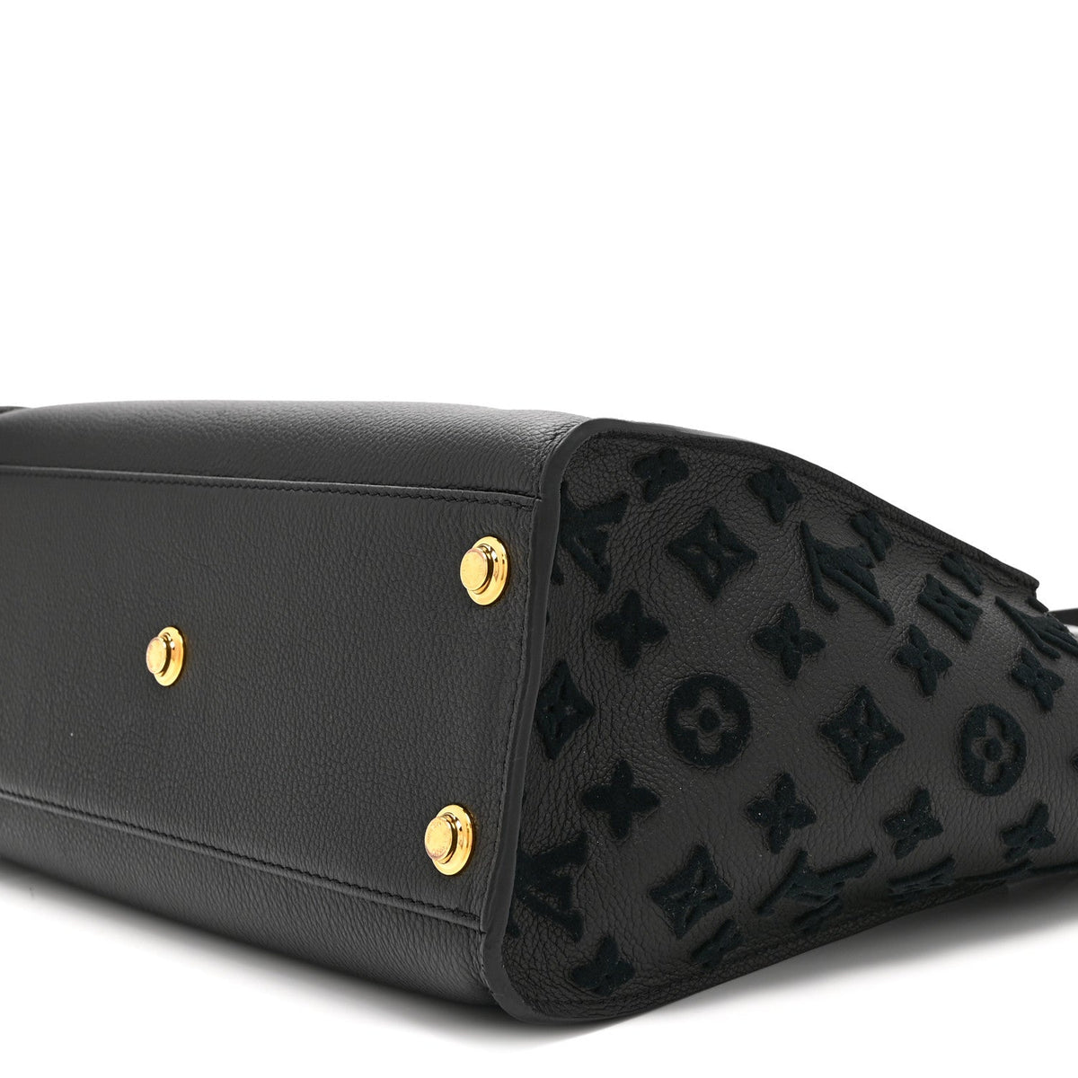Calfskin Monogram Tufting On My Side Black