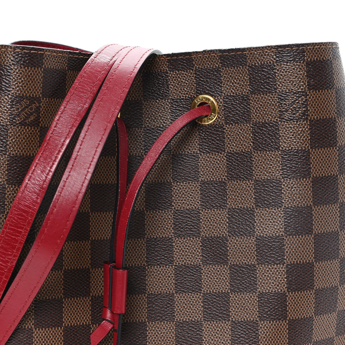 Damier Ebene Neonoe MM Cherry Berry