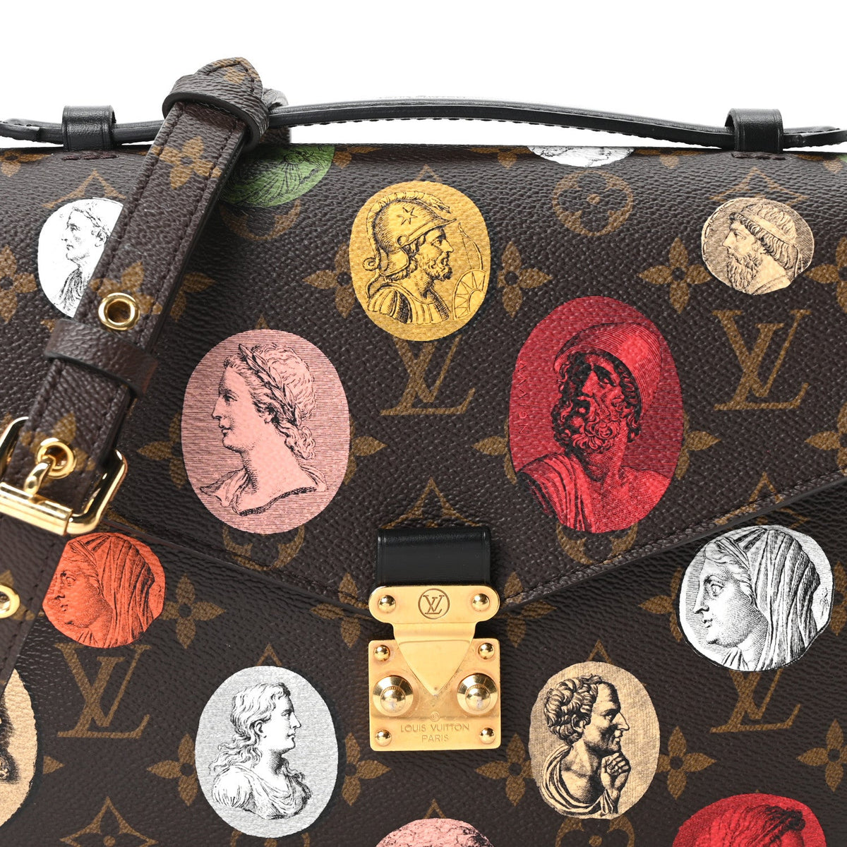x FORNASETTI Monogram Cameo Pochette Metis