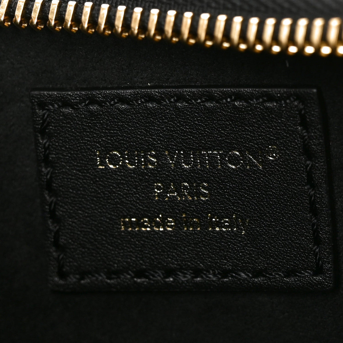 Calfskin LV Bloom Pochette Black