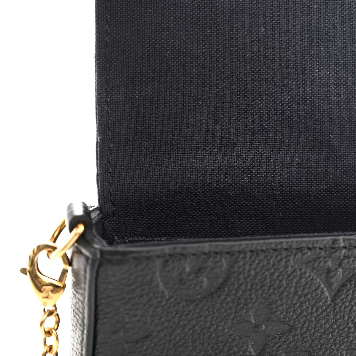 Empreinte Pochette Felicie Chain Wallet Black