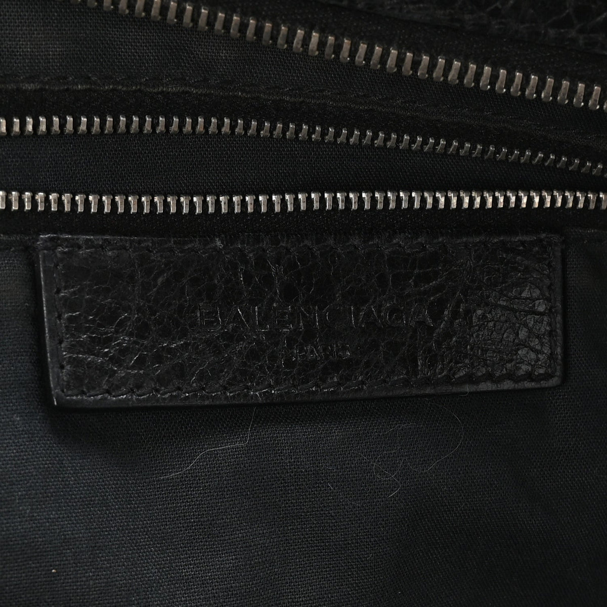 Agneau Classic Hardware Mini Folder Black