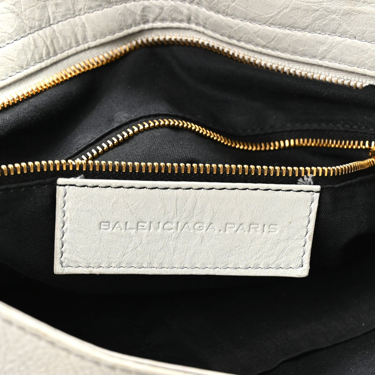 Agneau Giant 12 Gold Hardware Velo Gris Glace